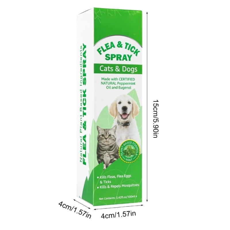 100Ml Fleas & Prevention Scabiesmites Fleas Larvae Pet Health Care