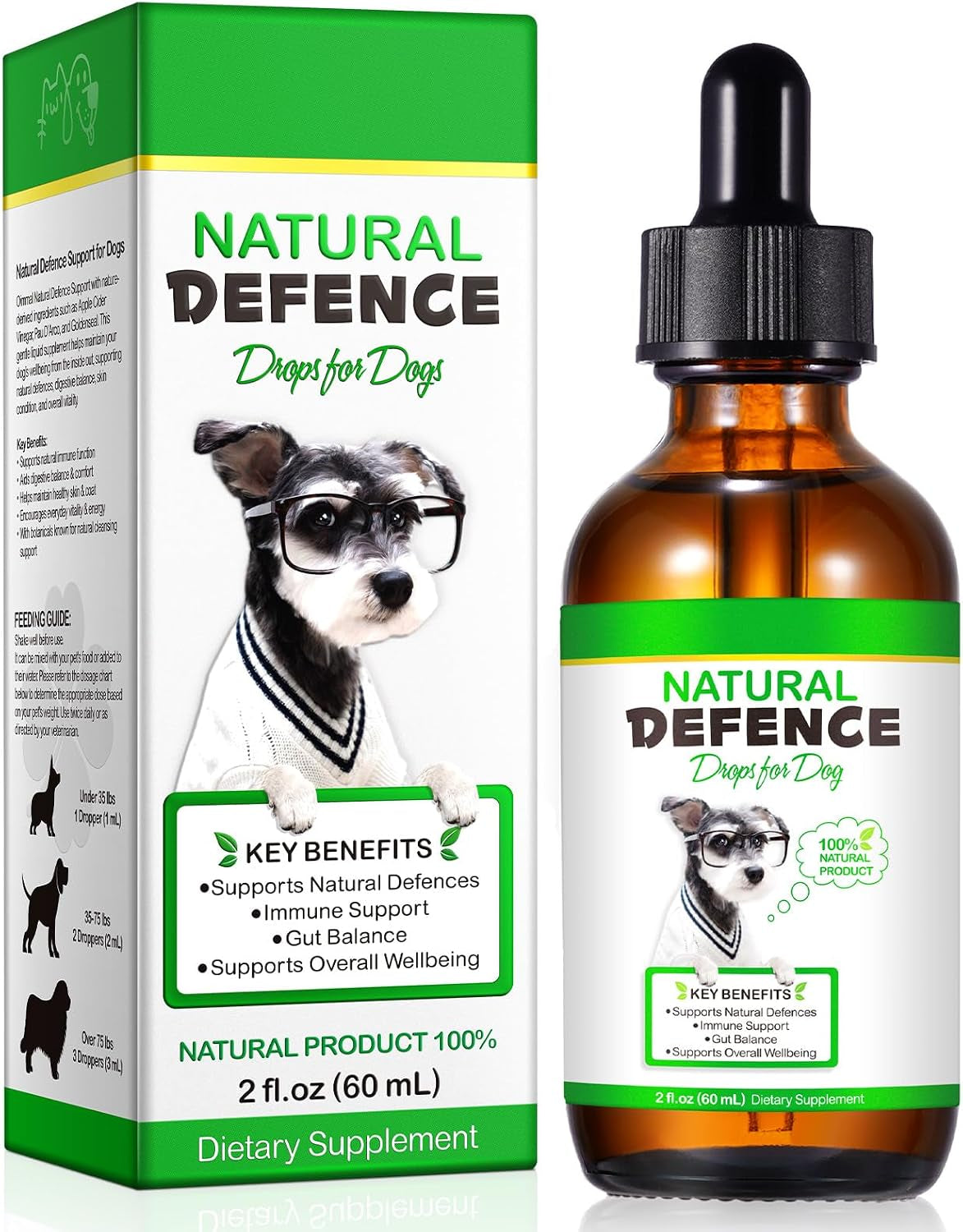 Dog Antibiotics, for Infections, Cough, & Teeth Moments, Pet Health Supplement Multivitamin Supports Allergy and Itch Relief, Herbal Supplement Is Excellent for All Breeds and Ages, 2 Oz