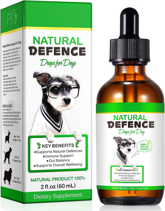 Dog Antibiotics, for Infections, Cough, & Teeth Moments, Pet Health Supplement Multivitamin Supports Allergy and Itch Relief, Herbal Supplement Is Excellent for All Breeds and Ages, 2 Oz