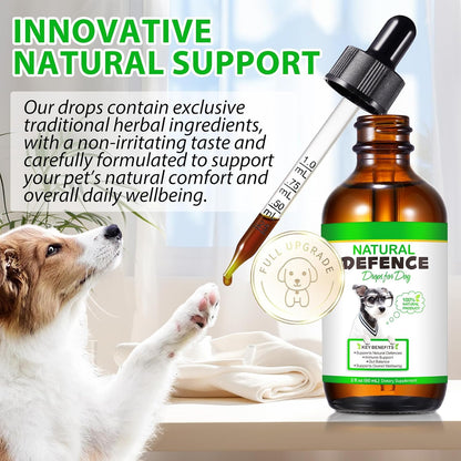 Dog Antibiotics, for Infections, Cough, & Teeth Moments, Pet Health Supplement Multivitamin Supports Allergy and Itch Relief, Herbal Supplement Is Excellent for All Breeds and Ages, 2 Oz