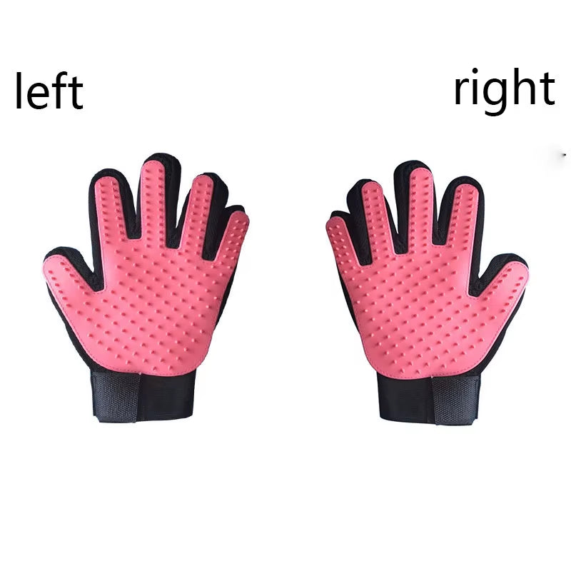 Pet Hair Glove Comb Pet Dog Cat Grooming Cleaning Glove Deshedding Hair Remover Massage Brush Animal Supplies Cat Accessoies